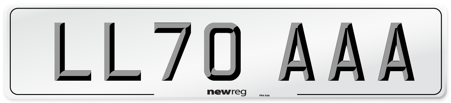 LL70 AAA Number Plate from New Reg